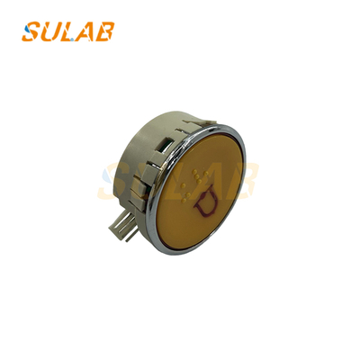 Pulsante ascensore rotondo LG SIGM* AK-29B 30mm in acciaio inossidabile