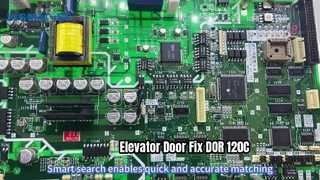 Riparazione del controllo della porta dell'ascensore Mitsubishi DOR120C GPS-III