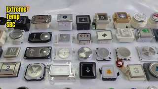 Uno sguardo più da vicino: pulsante dell'ascensore Hyundai A4N135161 con indicatore LED per push di chiamata in cabina e nell'atrio