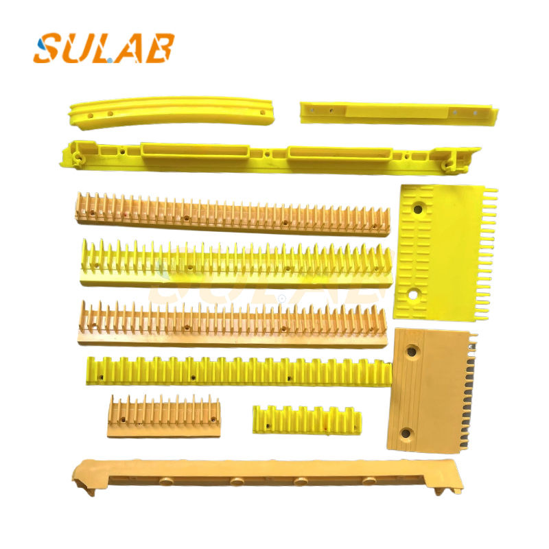 Escalator Yellow Plastic Comb Plate Central Escalator Accessories Escalator Step Comb Plate 655B013H06
