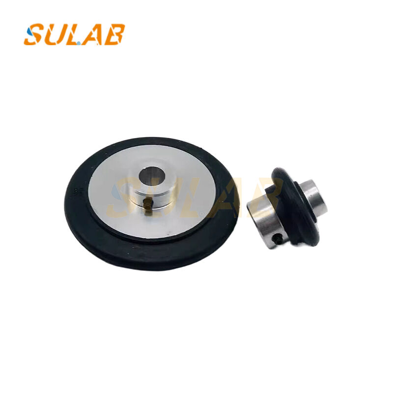KM650808G01 KONE Elevator Compatible Speed Encoder Roller D37.5 H30mm Friction Wheel Tachometer Roller