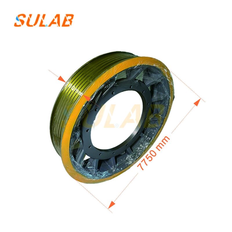 Mitsubishi Elevator Traction Sheave Permanent Magnet All Size Made of Ductile Iron QT600-3