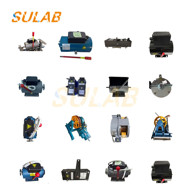 Elevator Traction Machine Electromagnetic Brake 2100N DC 110V Manual Release Safety Braking Spare Part DZE-14E
