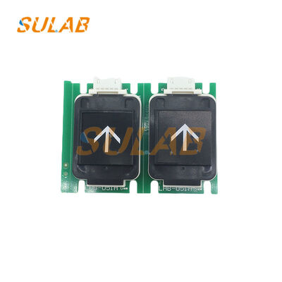 Pulsante originale per ascensore Mitsubishi LHB-051A in lega di alluminio di grado aeronautico con superficie anodizzata e circuito stampato resistente all'usura