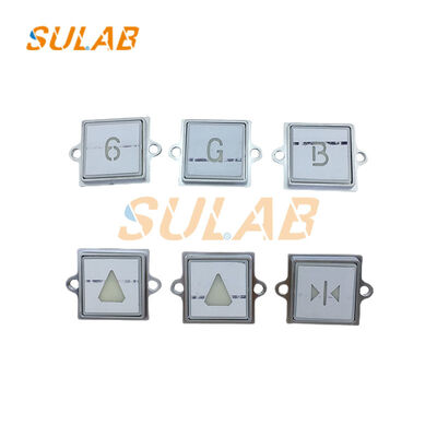 KONE 863223H03 Pulsante di ascensore a guscio in acciaio inossidabile con luce LED e superficie personalizzabile