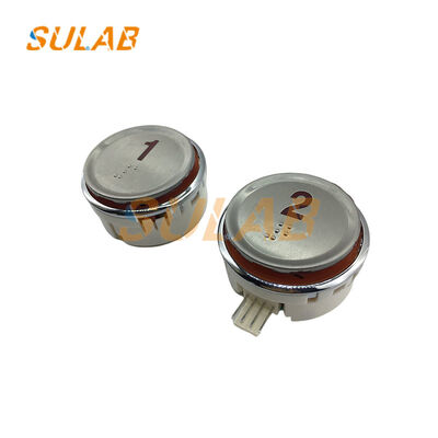 LG Sigma Elevator Button Grandi pannelli rotondi in acciaio inossidabile con indicatori LED e segni in Braille