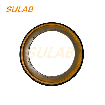 Otis 587mm di diametro ruota di attrito resistente all'usura anti-slip manubrio puleggia di azionamento per parti di ricambio di scale mobili