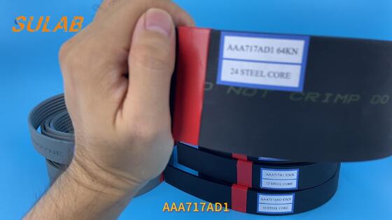 Otis Elevator Traction Steel Belt AAA717AD1 Alta resistenza a basse vibrazioni cintura di trasmissione resistente all'usura per il sollevamento di ascensori