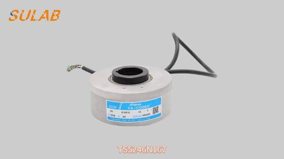 Encoder rotativo ad albero cavo Tamagawa TS5246N167 con 8192 impulsi per giro e alimentazione DC 5V per motore di trazione PMSM per ascensore