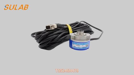 Tamagawa TS5246N479 Encoder rotativo a albero cavo con 8192 impulsi per rivoluzione e alimentazione a corrente continua 5V per motore di trazione PMSM per ascensore